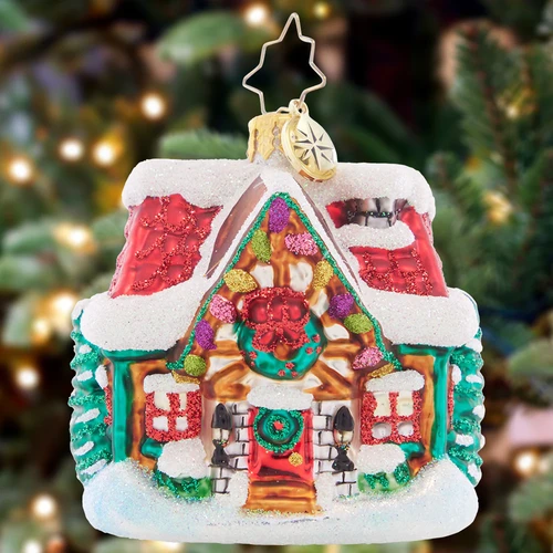Christopher Radko The Coziest Cottage Gem Glass Christmas Ornament 1021425 2 Christopher Radko The Coziest Cottage Gem Glass Christmas Ornament 1021425 - Image 2