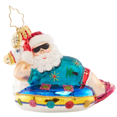 Christopher Radko Ho-Ho-Holiday In The Sun Gem Glass Christmas Ornament 1021431 1 Christopher Radko Ho-Ho-Holiday In The Sun Gem Glass Christmas Ornament 1021431