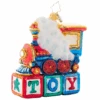Christopher Radko Choo Choo Cheer Glass Christmas Ornament 1021613