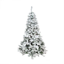 Northlight 7.5' Heavily Flocked Pine Medium Artificial Christmas Tree - Unlit