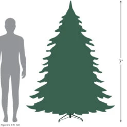 Northlight 7' Pre-Lit Green Spruce Artificial Upside Down Christmas Tree - Clear Lights -Winter Decor Store 727 38932.1692976925