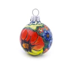 Polmedia Polish Pottery Christmas Ball Ornament 3" Mystical Garden 7 Polmedia Polish Pottery Christmas Ball Ornament 3" Mystical Garden -Winter Decor Store H0916E 2 33640.1665605563