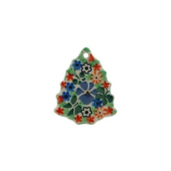 Polmedia Polish Pottery Christmas Tree Pendant 3" Spring Garden -Winter Decor Store H1687K 1 18946.1665605566