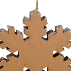 10" Country Rustic Silver Glittered Snowflake Christmas Ornament -Winter Decor Store allstate20xn9360 br si 15223.1644973051
