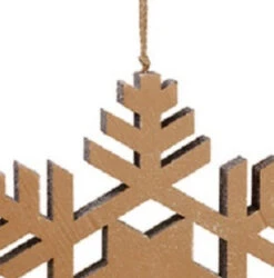 18.5" Winter Light Country Rustic Silver Glitter Snowflake Decorative Christmas Ornament -Winter Decor Store allstate20xn9362 br si 17874.1644973402