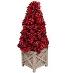 24" Red Berry Cone Potted Christmas Topiary 7 24" Red Berry Cone Potted Christmas Topiary -Winter Decor Store allstate zbp076 re 2 41138.1664380277