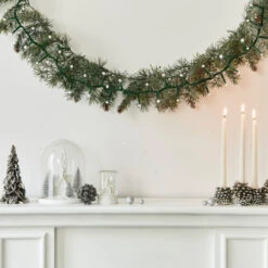 20 Battery Operated White LED Micro Rice Christmas Lights With Timer - Green Wire -Winter Decor Store brite20star2039 021 00 artwork201201 50869.1716324615