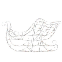 Northlight Lighted Sleigh Outdoor Christmas Decoration - 42" - Clear Lights