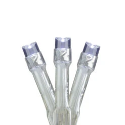 Battery Operated LED Christmas Lights – Pure White - 5' Clear Wire - 15ct