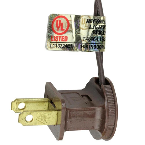 300-Count Clear Mini Christmas Light Set, 149.6ft Brown Wire 2 300-Count Clear Mini Christmas Light Set, 149.6ft Brown Wire - Image 2