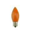 Northlight 4ct Orange Opaque C9 LED Glass Christmas Replacement Bulbs
