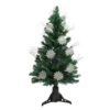 Northlight 3' Pre-Lit Fiber Optic Artificial Christmas Tree With White Snowflakes - Multi-Color Lights