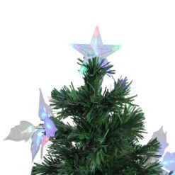 3' Pre-Lit Medium Fiber Optic Floral Artificial Christmas Tree - Multi-Color Lights -Winter Decor Store dak gdg 09003f 2 50346.1588406593