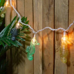 10 Count Blue And Green Seahorse Novelty String Lights, 6.5 Ft White Wire -Winter Decor Store denniseast 12806 3 84032.1614802916