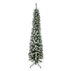 Northlight Pencil Flocked Pine Artificial Christmas Tree - 6' - Unlit