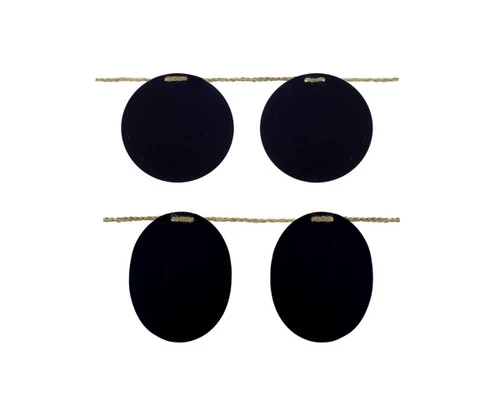 Chalkboard And Jute Rope Christmas Garland - 6' X 5" - Unlit - Set Of 2 2 Chalkboard And Jute Rope Christmas Garland - 6' X 5" - Unlit - Set Of 2 - Image 2