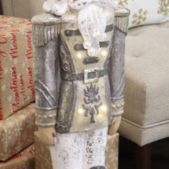 Sunnydaze Alexei The Defender Indoor Nutcracker Statue With LED Lights - Christmas/Holiday Decor - Silver - 36" 18 Sunnydaze Alexei The Defender Indoor Nutcracker Statue With LED Lights - Christmas/Holiday Decor - Silver - 36" -Winter Decor Store eu879ce079cqek4tppjo 56231.1694717477