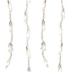 Northlight 300 Clear Mini Icicle Christmas Lights - 8.5' White Wire