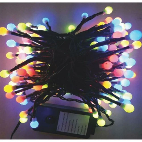 200 Multicolor LED G10 Berry Christmas Lights - 16.5 Ft Green Wire 2 200 Multicolor LED G10 Berry Christmas Lights - 16.5 Ft Green Wire - Image 2