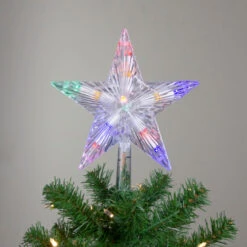 9.5" Lighted Clear 5 Point Star Christmas Tree Topper - Multicolor LED Lights 7 9.5" Lighted Clear 5 Point Star Christmas Tree Topper - Multicolor LED Lights -Winter Decor Store hofert 1967 3 10041.1588402620