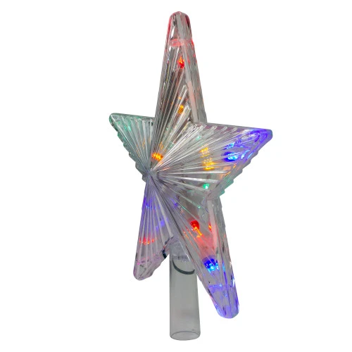 9.5" Lighted Color Changing 5 Point Star Tree Topper - White And Blue LED Lights 2 9.5" Lighted Color Changing 5 Point Star Tree Topper - White And Blue LED Lights - Image 2
