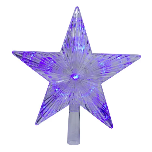 9.5" Lighted Color Changing 5 Point Star Tree Topper - White And Blue LED Lights 3 9.5" Lighted Color Changing 5 Point Star Tree Topper - White And Blue LED Lights - Image 3