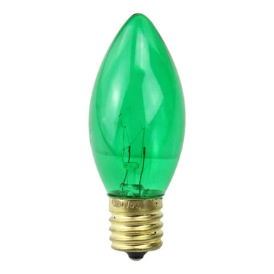 Pack Of 25 Transparent Green C9 Christmas Replacement Bulbs 1 Pack Of 25 Transparent Green C9 Christmas Replacement Bulbs
