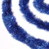 Northlight Commercial Tinsel Foil Christmas Garland - 50' X 2.5" - Lavish Blue - Unlit