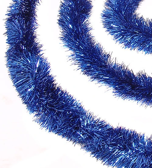 Northlight Commercial Tinsel Foil Christmas Garland - 50' X 2.5" - Lavish Blue - Unlit 1 Northlight Commercial Tinsel Foil Christmas Garland - 50' X 2.5" - Lavish Blue - Unlit
