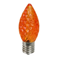 Northlight Pack Of 25 Faceted LED Orange C9 Christmas Replacement Bulbs
