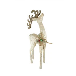 Northlight Lighted Reindeer Outdoor Christmas Decoration - 46.5" - Clear Lights