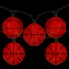 10ct Basketball Sport Christmas Novelty Light Set - 11.5 Ft Green Wire