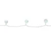 40-Count Cool White Iridescent Snowball LED Christmas Lights - 19.2 Ft White Wire