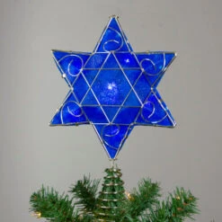Blue And Gold Colored Hanukkah Star LED Tree Topper 11.5" -Winter Decor Store ksa us0134 5 40865.1588403933