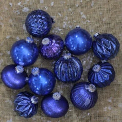 12ct Royal Blue Multi Finish With Various Shaped Christmas Ornaments 3.75" -Winter Decor Store lk8zwp9yospjibkj8dj8bufbakyxdfqd 87345.1588350320