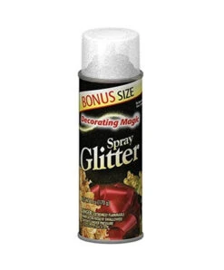 Decorating Magic Silver Glitter Christmas Spray - 6 Ounces