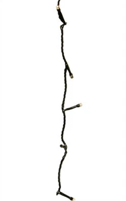 368 Warm White LED Battery Operated 8-Function Christmas Lights - 90 Ft Black Wire