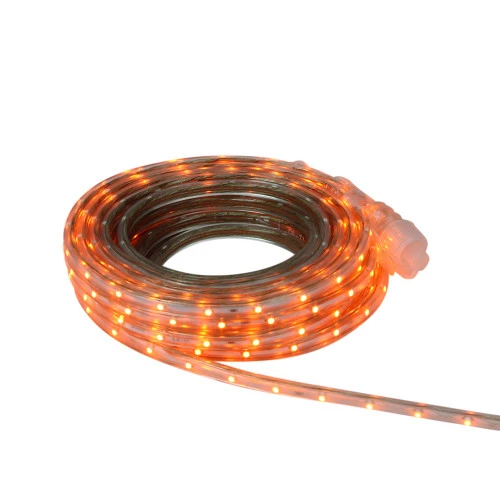 Orange LED Christmas Outdoor Linear Tape Lighting -30 Ft Clear Tube 2 Orange LED Christmas Outdoor Linear Tape Lighting -30 Ft Clear Tube - Image 2