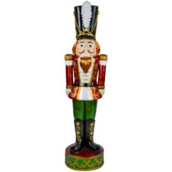 Northlight Commercial Christmas Nutcracker Soldier With Decorative Base - 5.25' - Red And Green