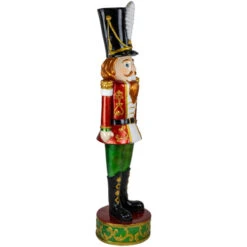 Northlight Commercial Christmas Nutcracker Soldier With Decorative Base - 5.25' - Red And Green -Winter Decor Store northlight f95185 02 27441.1701883387