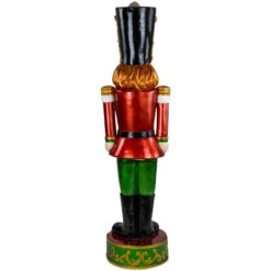 Northlight Commercial Christmas Nutcracker Soldier With Decorative Base - 5.25' - Red And Green -Winter Decor Store northlight f95185 03 49087.1701883389