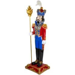 Northlight Regal Commercial Christmas Nutcracker Soldier With Scepter - 6.5' - Red And Blue -Winter Decor Store northlight f95187 02 09038.1701883387