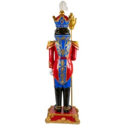 Northlight Regal Commercial Christmas Nutcracker Soldier With Scepter - 6.5' - Red And Blue -Winter Decor Store northlight f95187 04 69109.1701883387