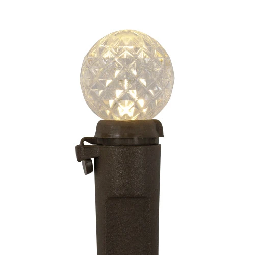 Northlight LED G12 Berry Christmas Lights - Warm White - 16' Brown Wire - 50 Ct 4 Northlight LED G12 Berry Christmas Lights - Warm White - 16' Brown Wire - 50 Ct - Image 4