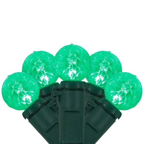 Northlight LED G12 Berry Christmas Lights - Green - 16' Green Wire - 50 Ct 1 Northlight LED G12 Berry Christmas Lights - Green - 16' Green Wire - 50 Ct