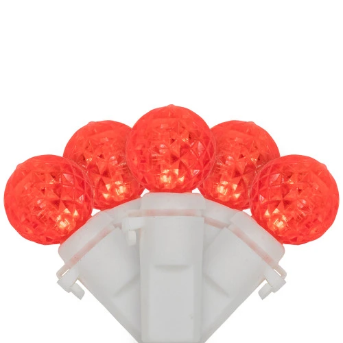 Northlight LED G12 Berry Christmas Lights - Red - 16' White Wire -50 Ct 1 Northlight LED G12 Berry Christmas Lights - Red - 16' White Wire -50 Ct