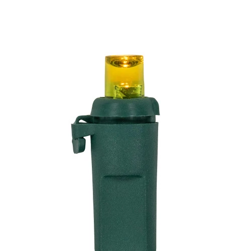 Northlight Wide Angle LED Christmas Lights - Yellow - 33' Green Wire - 100 Ct 4 Northlight Wide Angle LED Christmas Lights - Yellow - 33' Green Wire - 100 Ct - Image 4