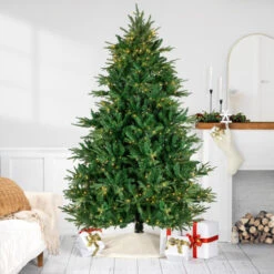 Northlight Real Touchâ„¢? Full Pre-Lit Juniper Pine Artificial Christmas Tree - 6.5' - Warm White LED