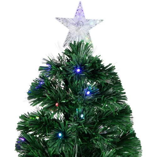Northlight 6' Pre-Lit LED Fiber Optic Color Changing Christmas Tree With Star Tree Topper 5 Northlight 6' Pre-Lit LED Fiber Optic Color Changing Christmas Tree With Star Tree Topper - Image 5