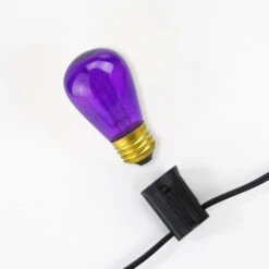 Northlight Pack Of 25 Transparent Purple S14 Christmas Replacement Bulbs -Winter Decor Store northlight nl03880 0004 16810.1713990348